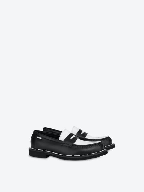 MOSCHINO LABEL LOAFERS