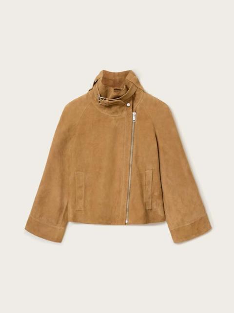 ALLSAINTS RHODES RELAXED FIT SUEDE JACKET