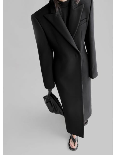 The Frankie Shop Melva Long Coat - Black