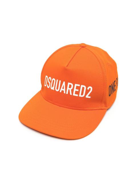DSQUARED2 logo-print cotton cap