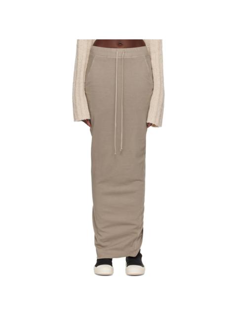 Rick Owens DRKSHDW Gray Tower Pull On Pillar Maxi Skirt