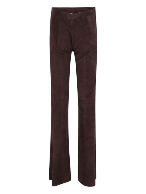 STOULS suede straight-leg trousers