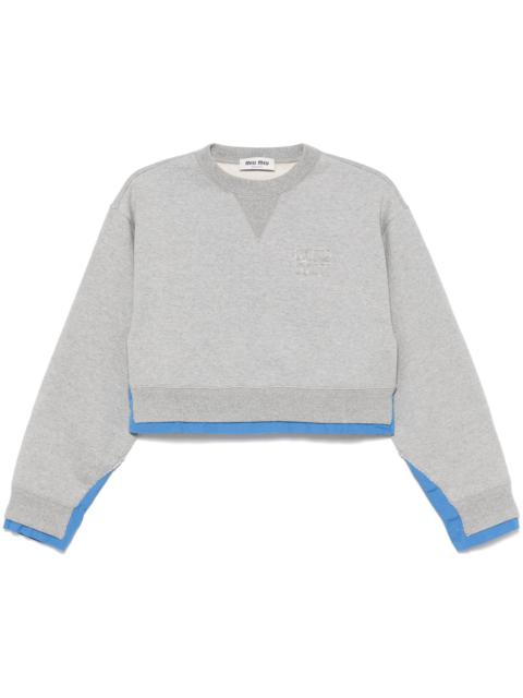 Miu Miu Logo-patch Sweatshirt