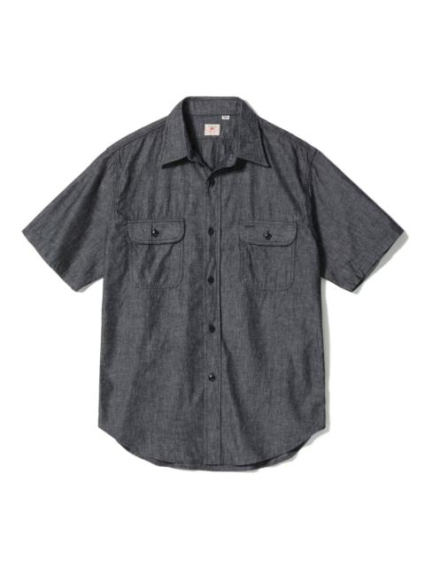 SUGAR CANE SC39307 Black Chambray S/S Work Shirt