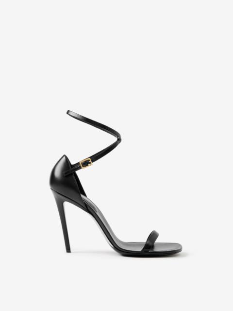 Burberry Stiletto-heel Leather Sandals