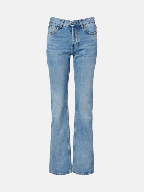 SAINT LAURENT Mid-rise bootcut jeans