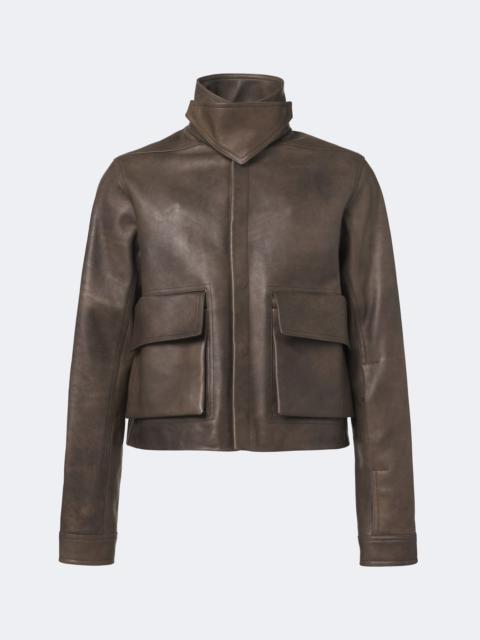 Rick Owens Tower Alice leather jacket