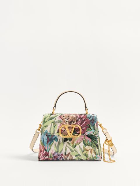 VALENTINO GARAVANI VSLING SMALL HANDBAG IN VOYAGE IMAGINAIRE JACQUARD FABRIC