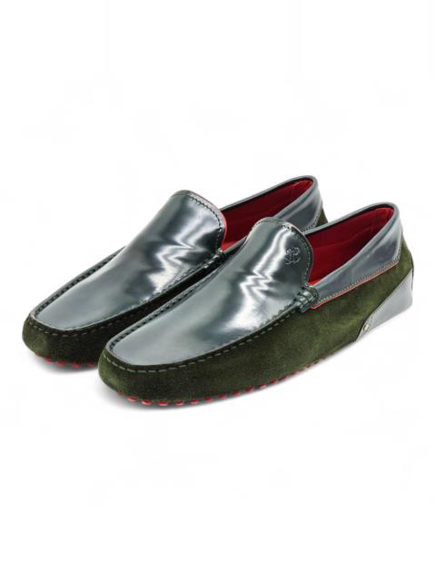 Other Designers Ferrari - Gommino Driving Leather Loafers Green UK 7 US 8.5 - NWB $695