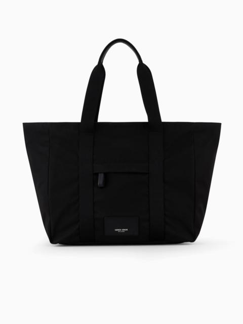 GIORGIO ARMANI ASV small nylon shopper bag