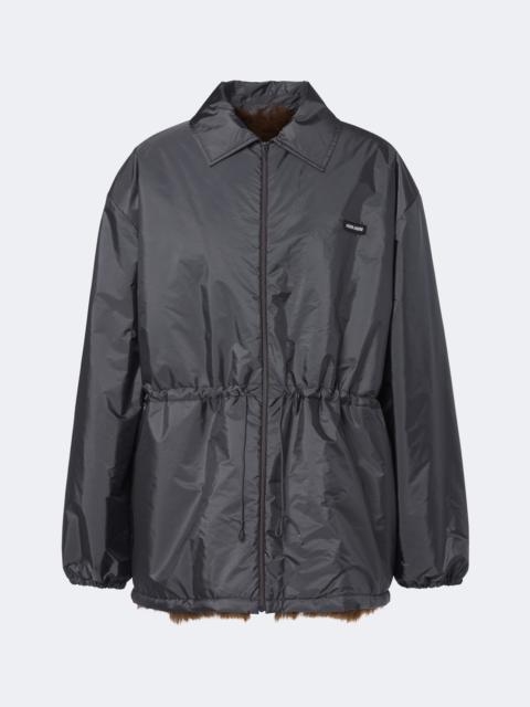 Miu Miu Shearling-lined blouson jacket