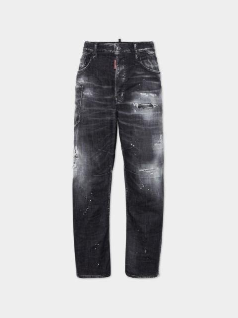 BLACK ROCKY MOUNTAINS WASH KAWAII JEANS