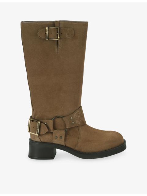 STEVE MADDEN Bonetta High-Leg Suede Boots