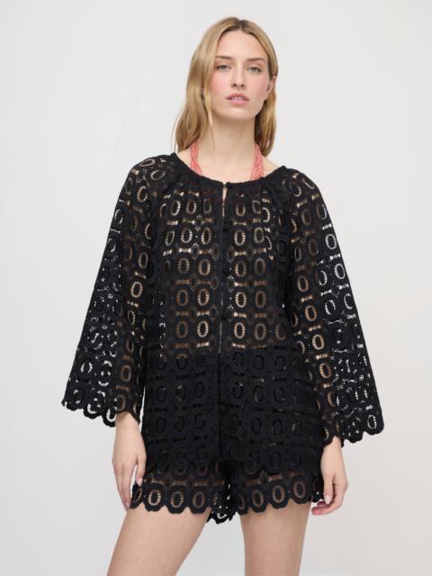 Hill House Home The Kaya Short - Black Broderie