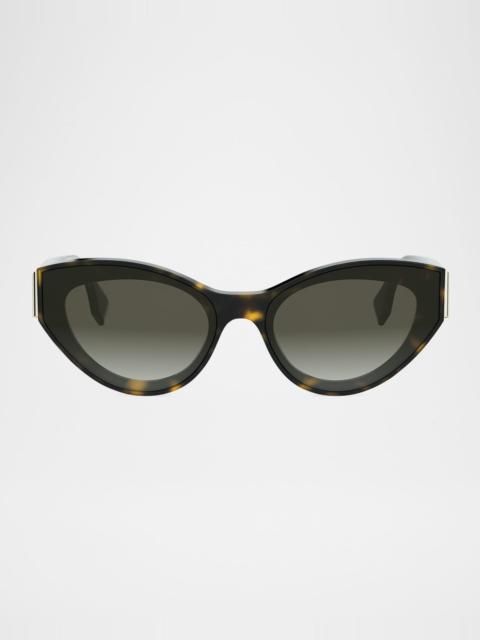 FENDI First Havana Acetate Cat-Eye Sunglasses