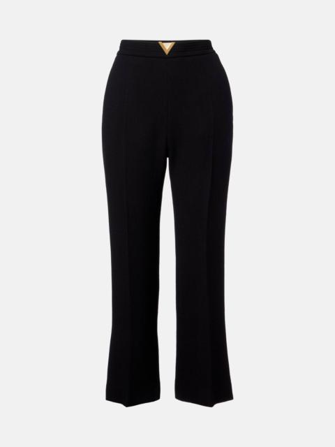 Valentino VGold virgin wool crêpe straight pants