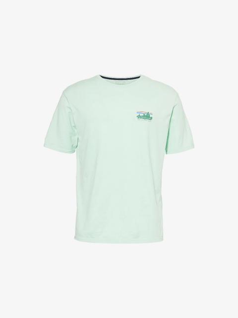 Skyline-Print Short-Sleeve Cotton T-Shirt