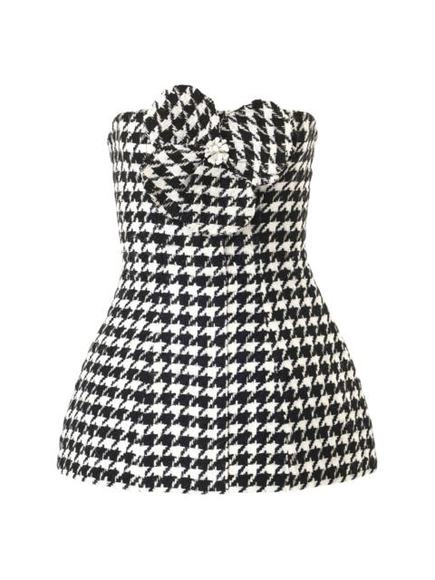 CAROLINA HERRERA houndstooth-pattern top