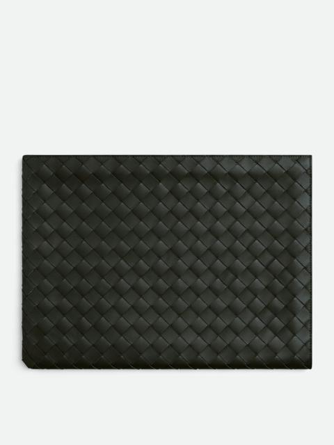 Bottega Veneta Intrecciato Half Zip Pouch