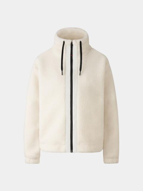 BOGNER Ninetta Teddy fur jacket in Off-white