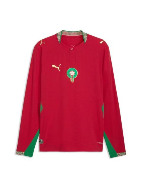 PUMA PUMA Morocco 2026 Authentic Home Long Sleeve Jersey 'Fast Red Victory Gold' 783315-01