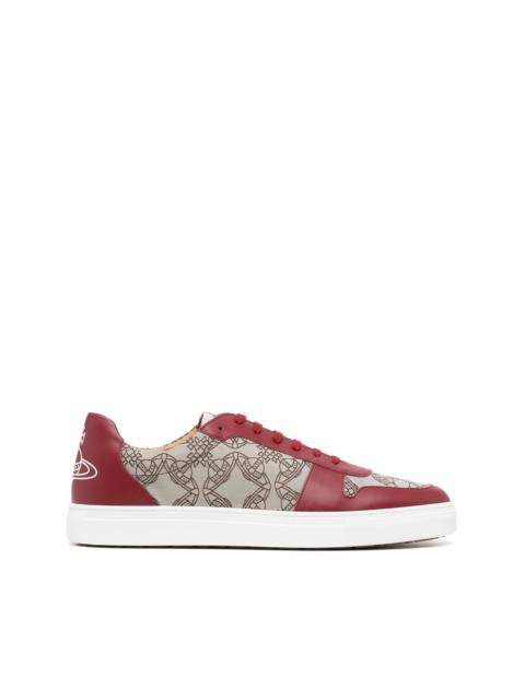 logo-print low-top sneakers