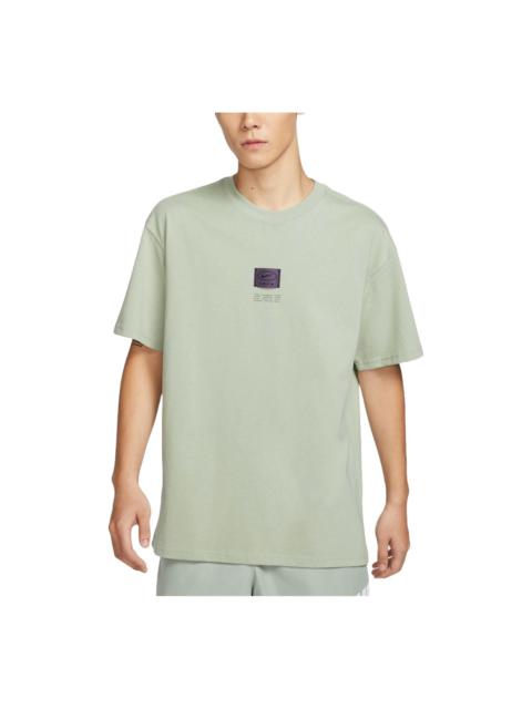 Nike Sportswear Label T-shirt Asia Sizing 'Light Green' FZ5393-370