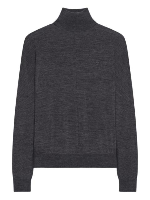 courrèges turtleneck long-sleeves sweater