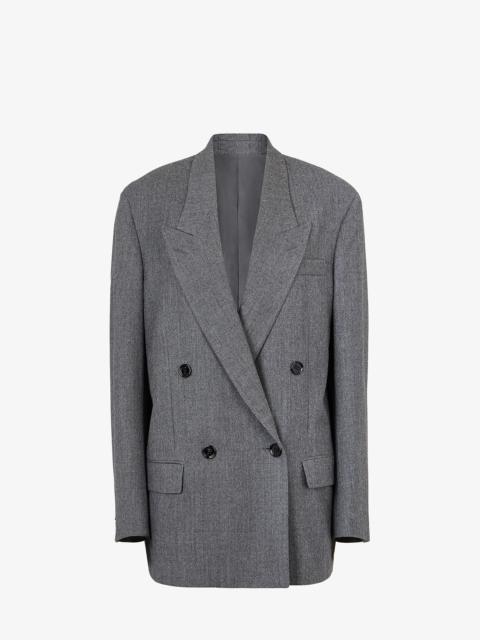 FENDI Gray flannel blazer