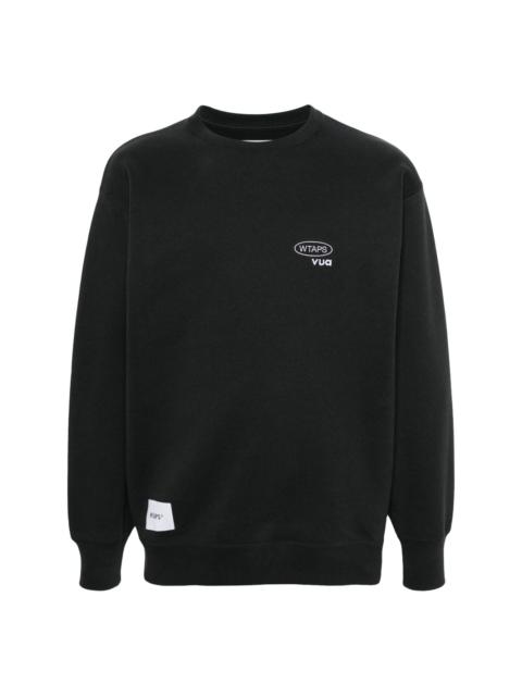 logo-embroidered cotton sweatshirt