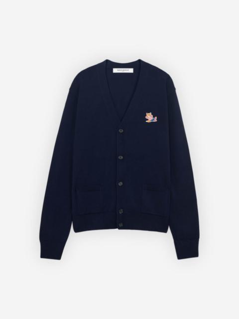 Maison Kitsuné FRENCHIE DRESSED FOX PATCH CLASSIC V-NECK CARDIGAN