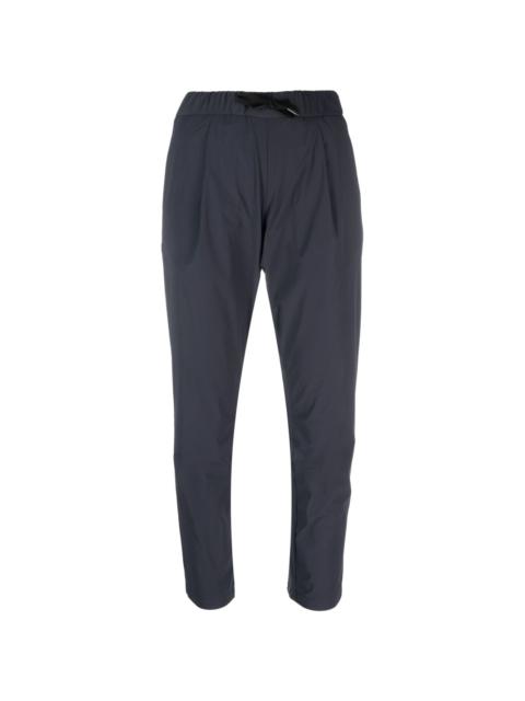 drawstring-tie tapered trousers