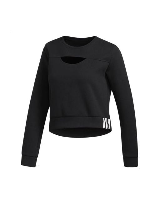 adidas (WMNS) adidas Training Sport Round Collar Leisure Short Jacket Black FL2059