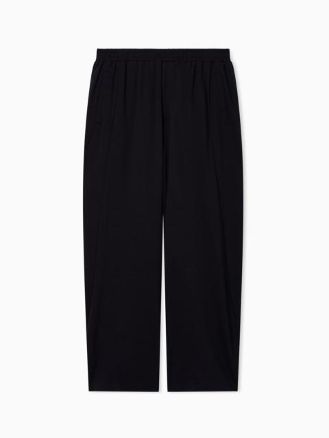 EMPORIO ARMANI JERSEY TROUSERS WITH AN ELASTICATED WAIST