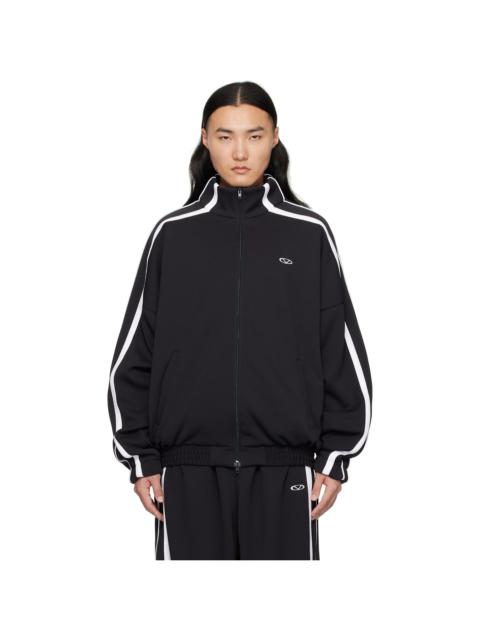 VETEMENTS Black & White Oval Logo Gym Jacket