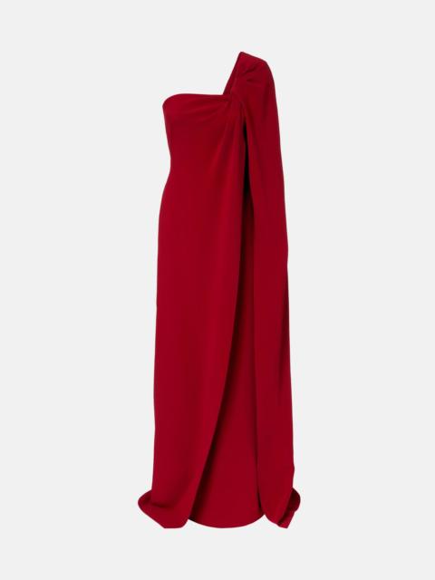 Givenchy Asymmetric caped maxi dress