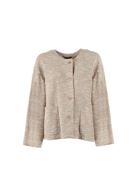 EMPORIO ARMANI Cotton blend blazer jacket