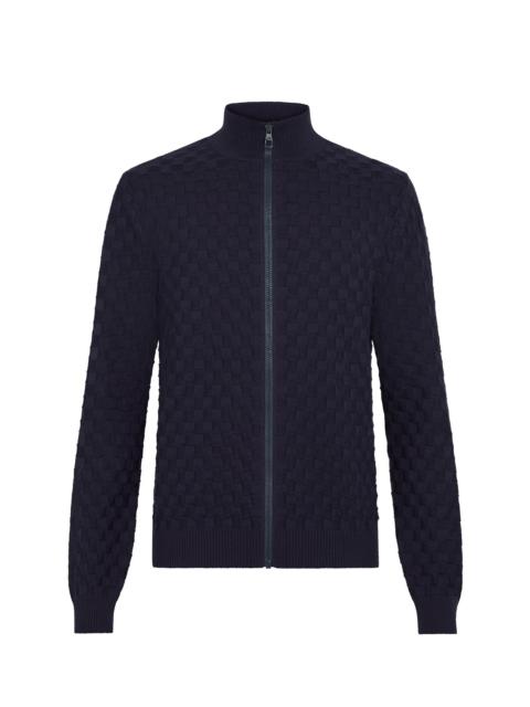 Louis Vuitton Damier Signature Zip-Through Cardigan
