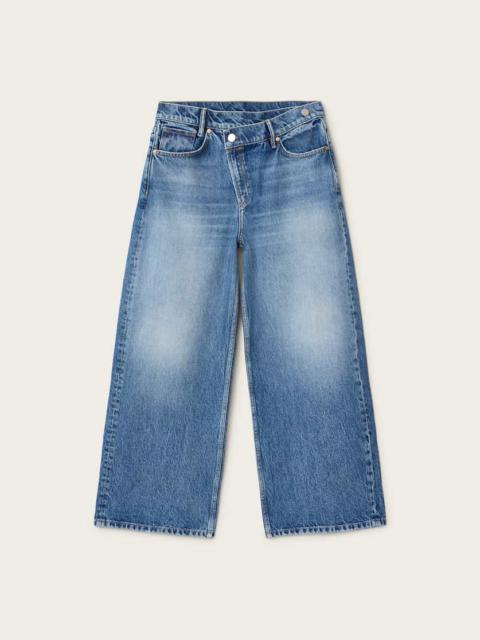 ALLSAINTS AKI WIDE LEG CROSSOVER JEANS