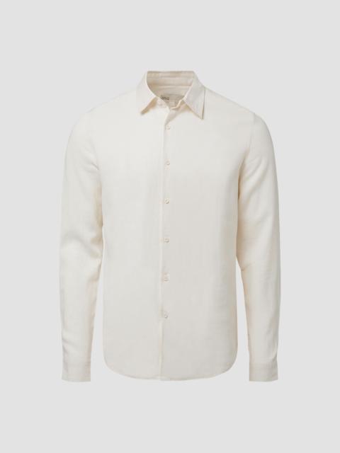 onia Men's Standard-Fit Linen-Blend Shirt - Oat