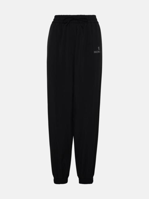 Black polyester pants
