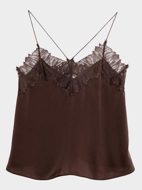 IRO Newin Silk Lace-Trim Cami