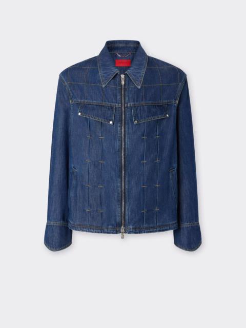 Ferrari Denim Jacket with Topstitching