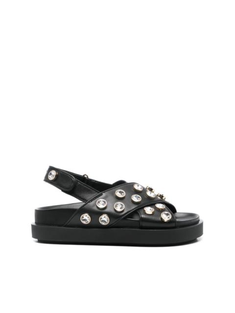crystal-embellished sandals
