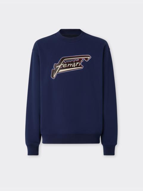 Ferrari Cotton sweatshirt with Ferrari patch