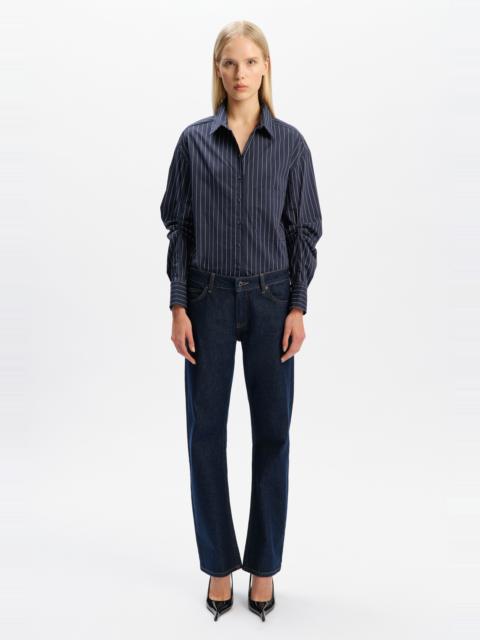 BARDOT Alphie Striped Shirt In Navy Stripe