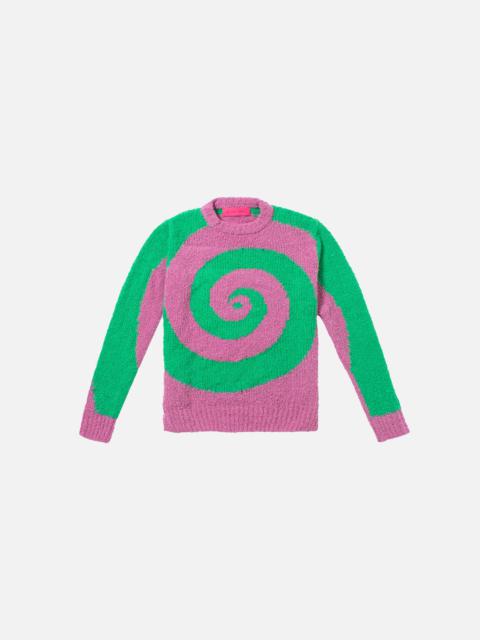 The Elder Statesman SWIRLED CREW