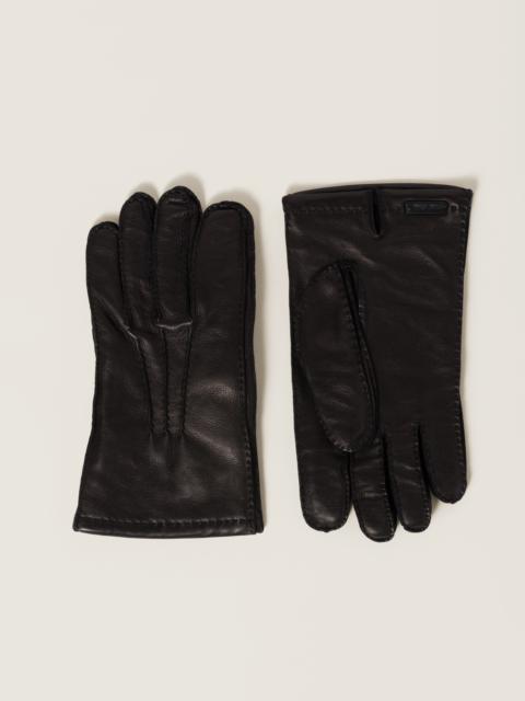 Miu Miu Nappa leather gloves