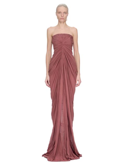Rick Owens draped strapless maxi dress