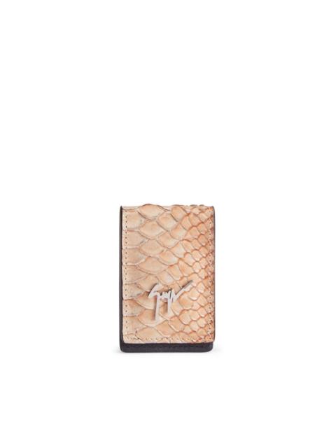 Giuseppe Zanotti Albert crocodile-effect cash holder